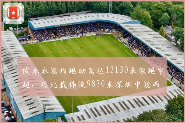 侯永永场均跑动高达12130米领跑中超，对比戴伟浚9870米深圳中场两极化